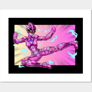 pink ranger Posters and Art